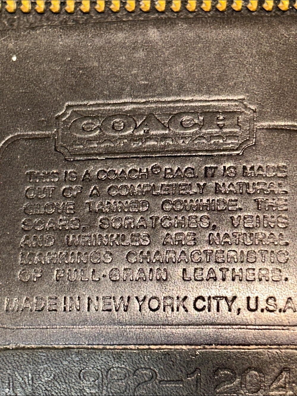 Coach VINTAGE NY Basic Bag Black Leather Clutch - Picture 13 of 17
